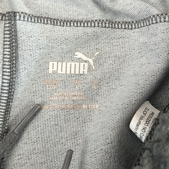 Puma Men’s athletic shorts with pockets gray/ black elastic inner band Large - Picture 7 of 16